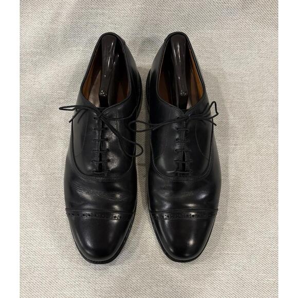Allen Edmonds Byron Black Captoe Oxford Leather Dress Shoes Men's US 11 EEE WIDE - Picture 6 of 9